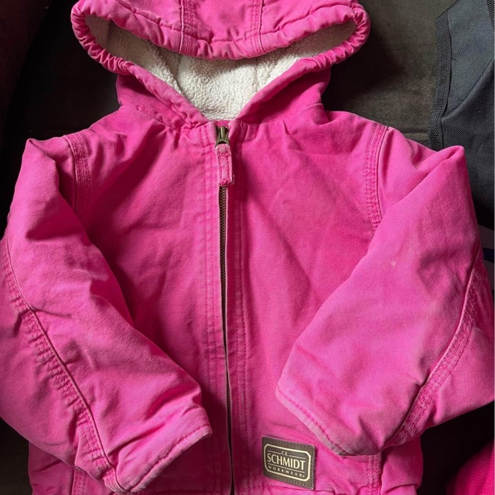 Schmidt workwear pink girls jacket 2T